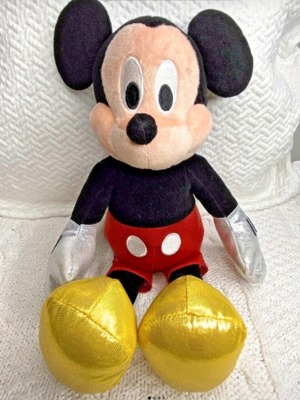 “NWOT”. TY Sparkle 2013 Disney Mickey Mouse 12” Shiny Stuffed Animal